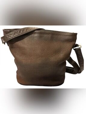 Coach Sonoma Nubuck Leather Bucket Bag Vintage Brown Crossbody Tote USA 4932